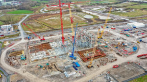 Construction Site Progress Aerial Images