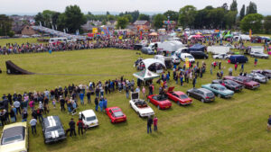 Aerial Photography Buckley Flintshire Town Celebration Jubilee